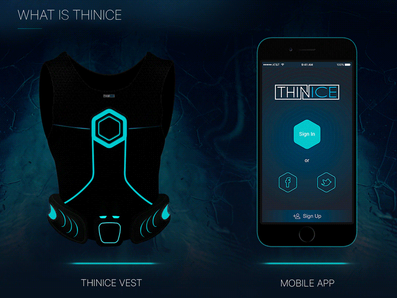 THINICE android app application design device engineering hardware ios ui ux