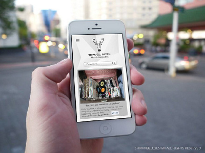 TRAVEL NOTE - Music & Traveling Blog app buttons design interface ios iphone mobile music responsive traveling ui ux