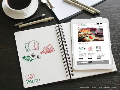 PAPITO ITALIANO - Gourmet Restaurant design food interface ipad responsive sketch ui ux web design