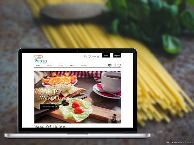 PAPITO ITALIANO - Gourmet Restaurant colors design food web design interface italy macbook modern responsive ui ux
