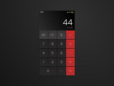 #DailyUI 004 Calculator 004 app calculator dailyui design figma ios ui ux