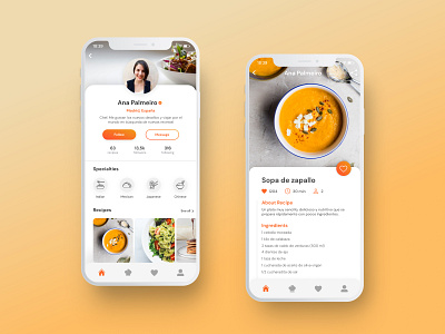 #DailyUI 006 User Profile 006 app dailyui design food ios mobile profile recipes ui user userprofile ux