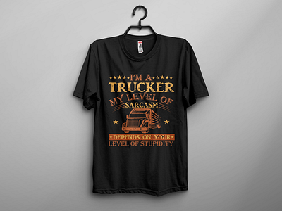 Truck Driver t-shirt design.