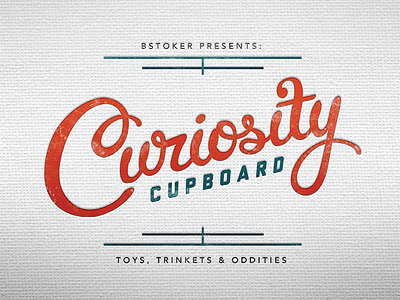 Curiosity Cupbard Hand Lettering