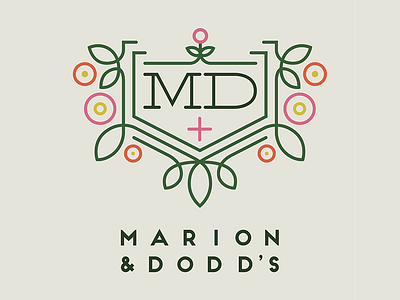 Marion & Dodd's Natural Medicine Chest Logo addy branding bstoker chest dodds logo marion medicine natural orlando