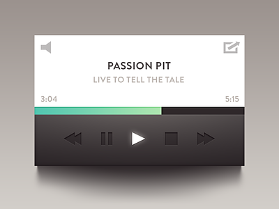 Music Player controls icon icons media music pause play player song stop ui volume