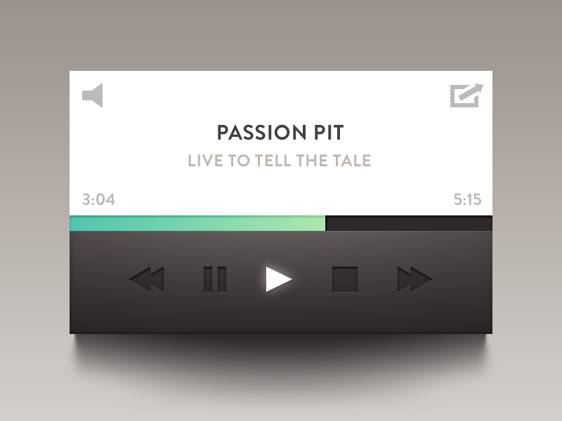 Music Player volume ui media controls play music pause stop icon icons song player