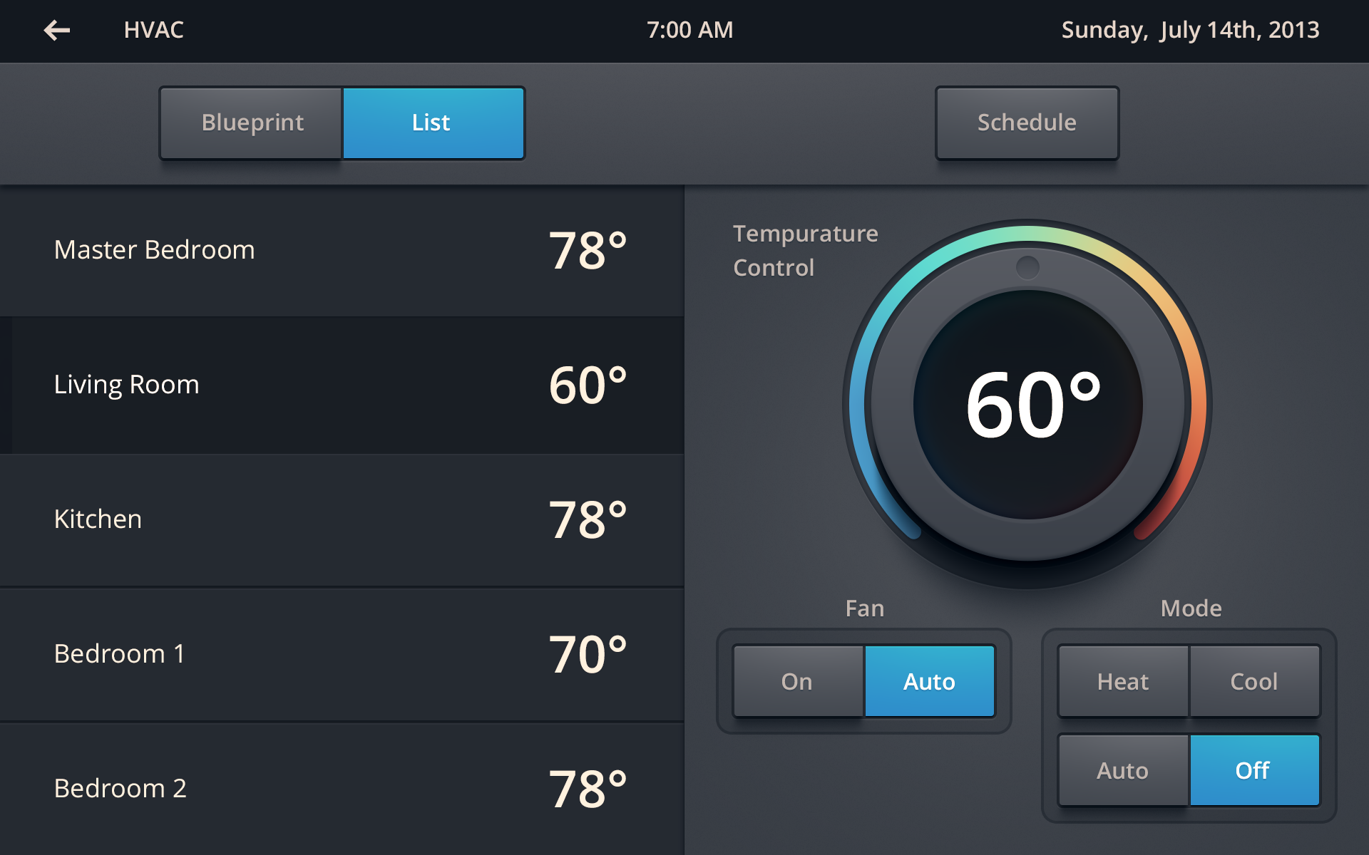James Cipriano Projects Home  Automation  UI Dribbble