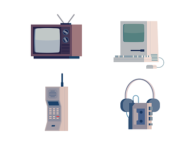 Vintage Technology Icons