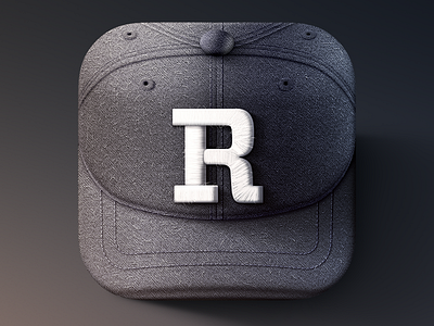 Rookie iOS Icon cap hat icon ios iphone logo rookie sports team texture wool