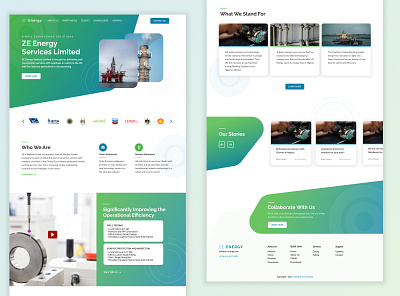 Energy Service Homepage Design clean ui design energy figma modern ui ux web website