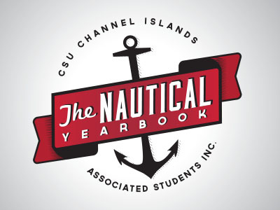 The Nautical anchor black college logo mark nautical rebrand red student