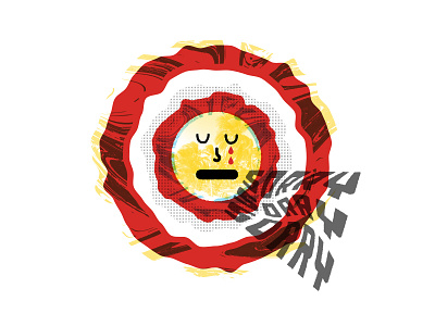 Sad Sun Vol 1. drawing illustration optimist red sorry sun sunshine yellow