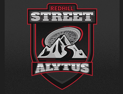 Redhill STREET Alytus club logo. art cars design illustration logo