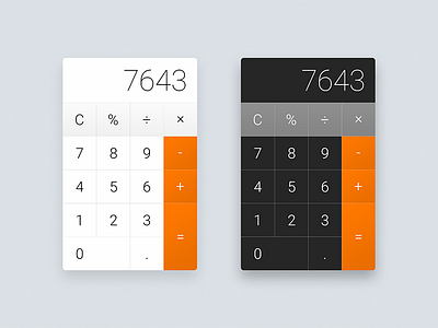 DailyUI 004 - Calculator design #DailyUI #004 calculator dailyui ui ux