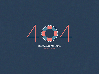 DailyUI 008 - Error page 404