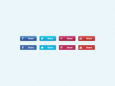 DailyUI 010 - Share buttons dailyui icons