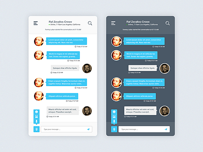 DailyUI #013 - Direct Messaging application chat dailyui design message ui ux