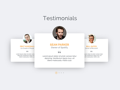 DailyUI #039 - Testimonials dailyui slider testimonials ui users ux web webdesign