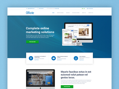 Officite Redesign landing page redesign ui ux web design webdesign