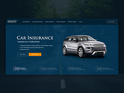 Redesign project - hero part hero insurance landing landing page ui ux web web design