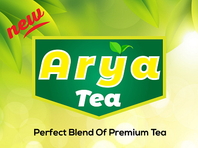 "New Arya Tea" Logo for tea brand by @haqueyourdesign brand logo business logo business logos logo organic organic logo tea brand