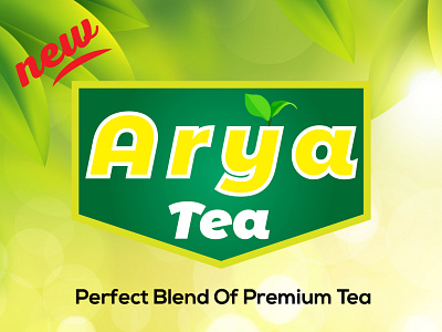 "New Arya Tea" Logo for tea brand by @haqueyourdesign