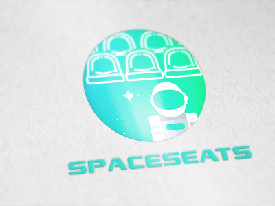 Spaceseats - futuristic logo design by @haqueyourdesign brand logo futuristic logo logo design space techlogo