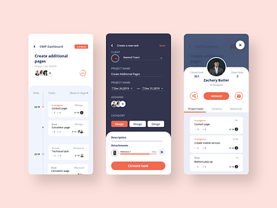 Task Management App app app design best ui clean daily task dailyui design dribbble minimal mobile app design task task list task management task management app task manager taskmanagement trend 2021 trendy ui ux