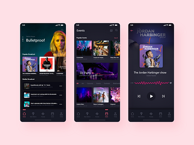 Podcast App app app design best design clean design latest design live streaming music app design music player podcast podcast logo podcasting popular shot productdesign trendy trendy design ui ux