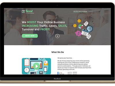 Boost My Online Business | Responsive Web Design boost consultancy creative design graphic design graphics responsive web design vector