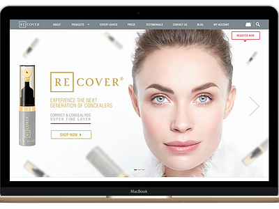 ReCover Cosmetics | Responsive Web Design beauty cosmetics creative e commerce graphic design responsive web design