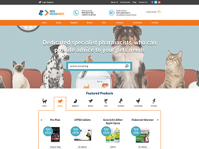 Pets DrugsDirect | Responsive Web Design