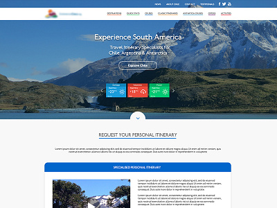 Travel Itinerary | Responsive Web Design concept creative graphic design holiday itinerary responsive travel web design