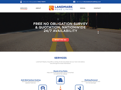 Landmark Road Lining creative design graphic design graphics marking responsive web design road lining vector