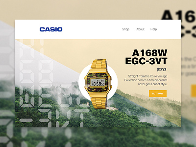 Casio Email Concept #2 casio email gold watch marketing