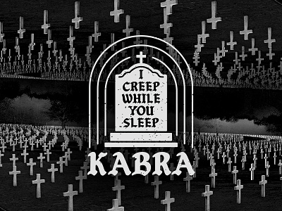 I Creep While You Sleep grave kabra tombstone vector