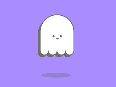 Booo! doodle ghost halloween illustration vector