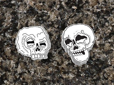 Skull Stickers - Mockup