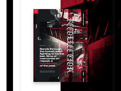 006 - Recollection design grid grid layout imagery mockup poster art visual design web design