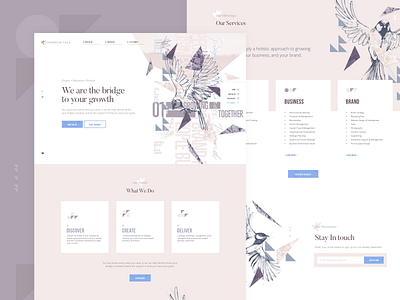 Homepage Design | Sparrow Tale