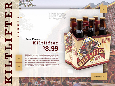 Daily UI #012 E-Commerce Shop 012 100 ui beer daily ui interface kilt lifter ui ui 012 ui challenge ux