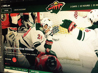 NHL.com Team Template button green grid hockey logo mn mn wild nhl red team template