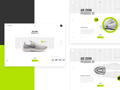 Nike Desktop Concept daily ui ecommerce design grid interface mobile to desktop mockup nike air max product page responsive website design sketch app ui ux web design