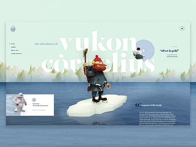 Yukon Cornelius - MTH 2019 christmas grid hero banner layout design mockthehalls motiongraphics video web design