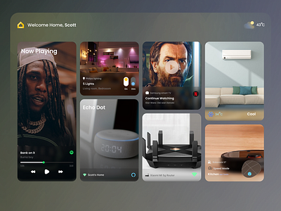 Smart Home Launcher UI