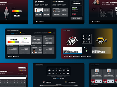 Axis Football 2020 UI 🏈 design game sports design ui ui ux ui design uidesign uiux video game videogame