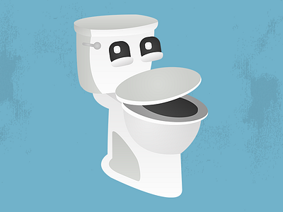 Flushy the Toilet by Joe Accardi on Dribbble