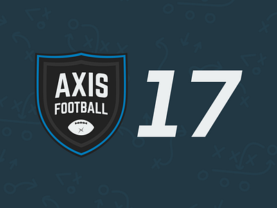 Axis Football 17 american blue branding console football logo play sports video game