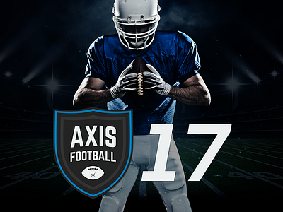 Axis Football 17 Covershot american football game helmet man menu play sports team ui ux video